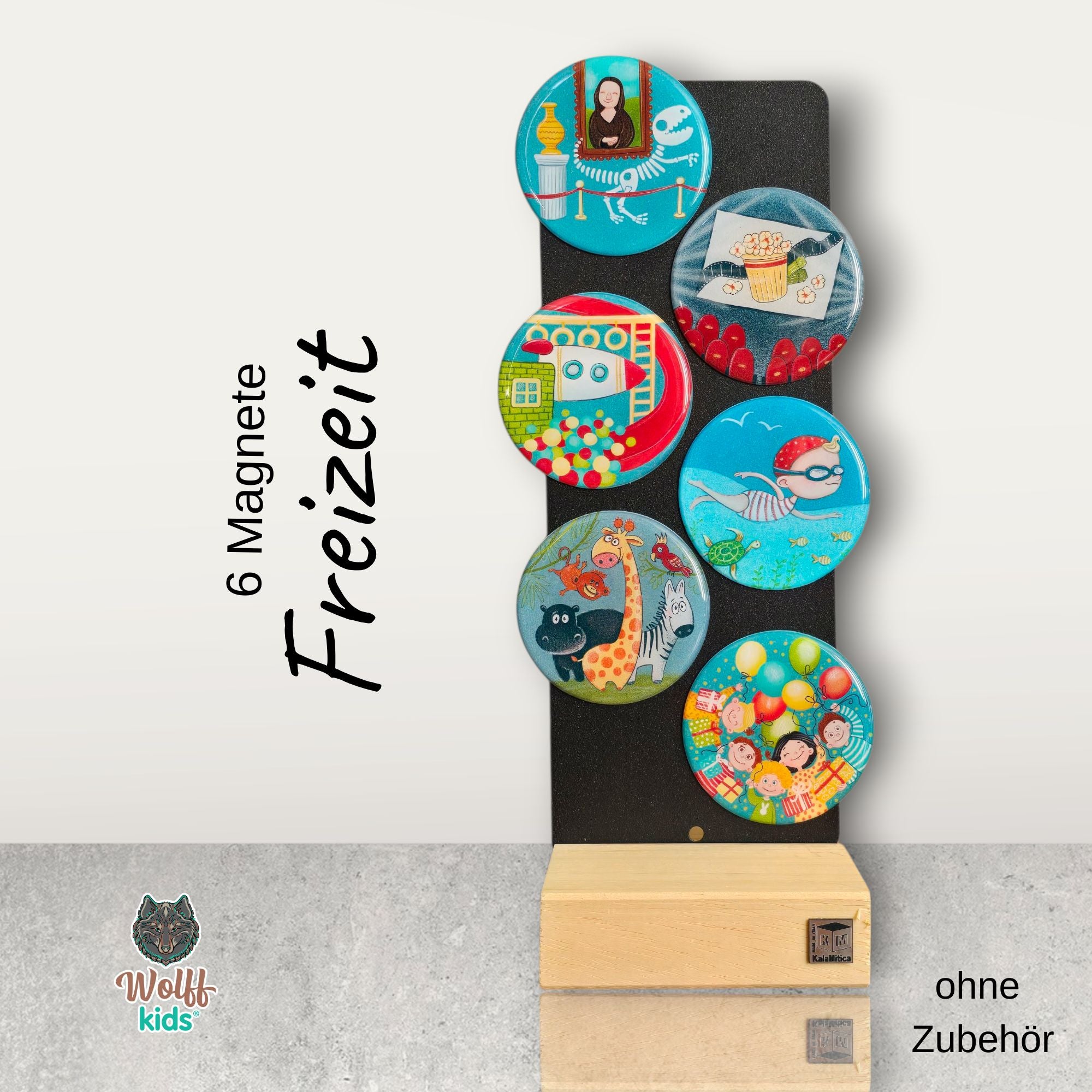 Freizeitaktivitäten-Set 5 Magnete + 1 🎁gratis